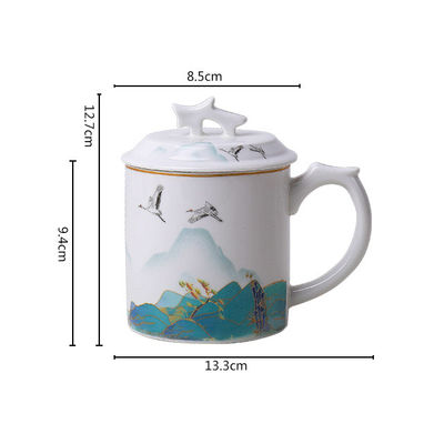 Elegant Custom Reinforced Sublimation Mum Gift Travel Coffee Mug Reusable Cup with Hand Grip