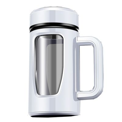 High Borosilicate Glass Large Capacity Hiking Outdoor Glass Cup with Handle and Lid