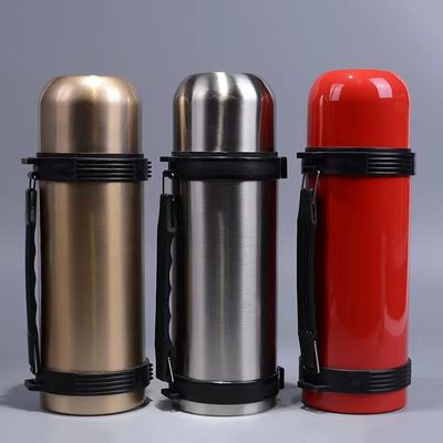 1.8L Portable Vacuum Stainless Steel Walking Kettle for Outdoor Sports Water Bottle