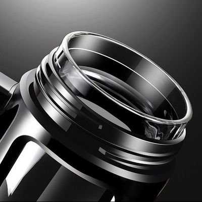 High Borosilicate Glass Large Capacity Hiking Outdoor Glass Cup with Handle and Lid