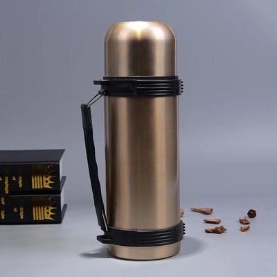 1800ml Straight Cup Portable Vacuum Stainless Steel Walking Kettle for Outdoor Sports