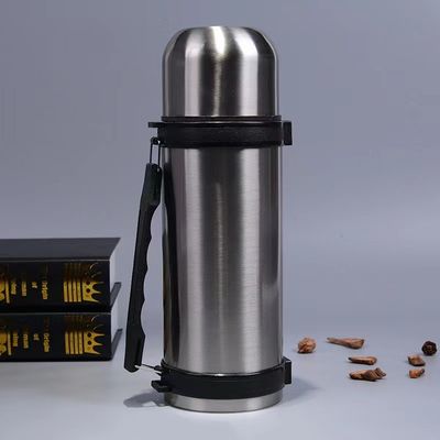 1800ml Straight Cup Portable Vacuum Stainless Steel Walking Kettle for Outdoor Sports