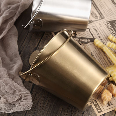 American Style Design 304 Stainless Steel Ice Bucket Beer Champagne Bucket With Handle