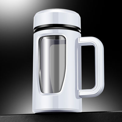 Customized 580Ml Clear Glass Drinking Water Bottles for Travel and Outdoor Activities