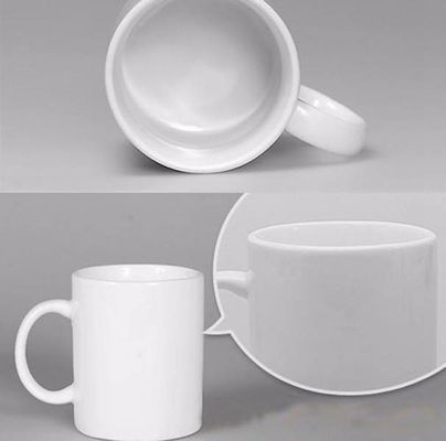 11oz Ceramic Sublimation Mug Custom Design Not Inverted White with Pearl Finish