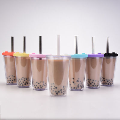 Back to School Occasion Insulated Double Wall Design 24 OZ Plastic Cup with Custom Logo and Lids
