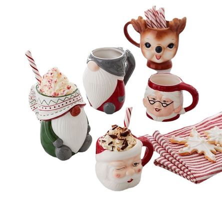 400ml Sustainable 3D Animal Modeling Couple Festival Coffee Mug with Customized Color