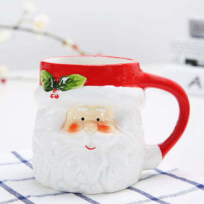 350ML Cartoon Christmas Mug Christmas Gift Coffee Ceramic Cup With Lid for from Sell
