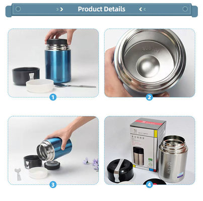 Production Vacuum Flasks Custom Logo Double Wall Food Jar 500ML for Sustainable Lunch