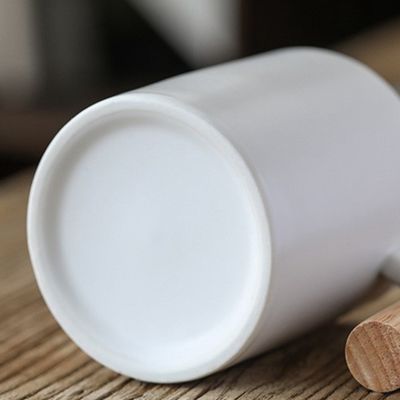 Direct Supply 11oz Heat Transfer Ceramic Travel Mug White Coffee Cups for Sublimation