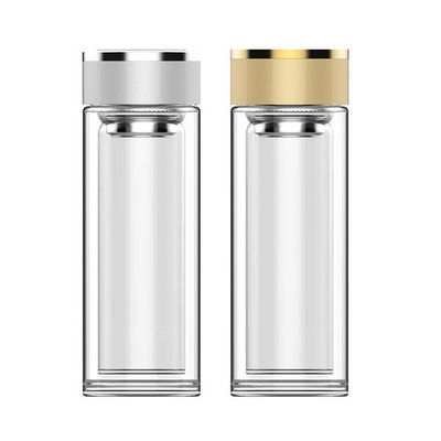 Innovative Drinkware High Borosilicate Double Glass Cup for Tea Separation in B2B