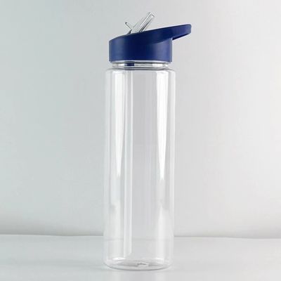 500ml Clear BPA-free Portable Protein Shaker with Custom Logo and Flip Straw