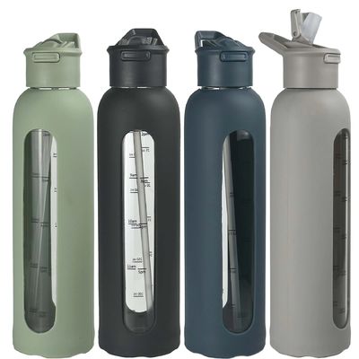 Direct Drinking Water Bottle Large Capacity 700ml/1000ml Flip Lid and Straw Included