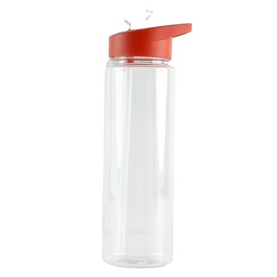 25 oz Tritan Plastic Cup Eco-friendly Portable Colorful BPA-free Clear Sport Shaker Bottle with Rollover Straws