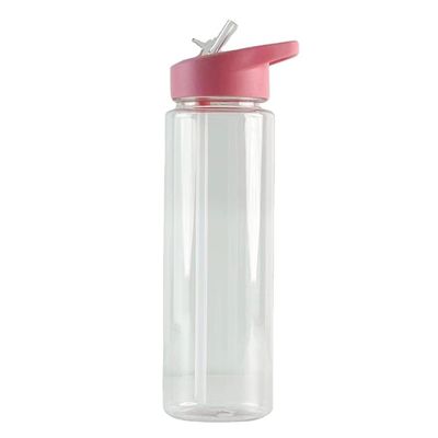 Customized Color Tritan Plastic Cup 500ml 700ml BPA-free Water Bottle With Rollover Straw