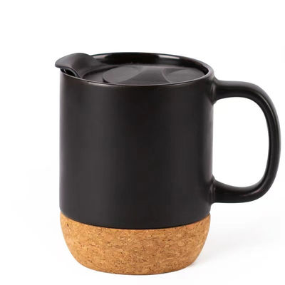 14 OZ Cork Base Stoneware Matte Custom Design Mother's day Valentine's Day Ceramic Custom MUGS With PP Lid