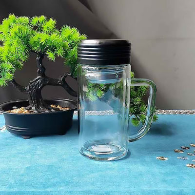 400ml Capacity Custom Vacuum Insulated Sublimation Blank Glass Water Bottle for Men