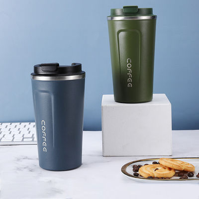 Travel in Style with This Colorful Stainless Steel Coffee Mug 380ml/ 500ml Capacity