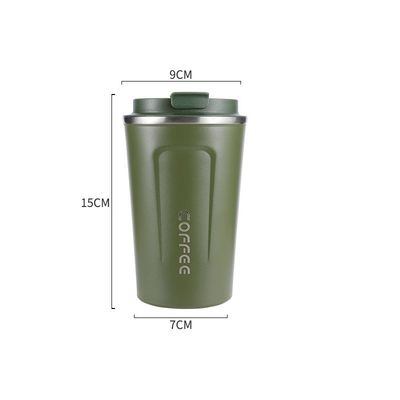 Travel in Style with This Colorful Stainless Steel Coffee Mug 380ml/ 500ml Capacity
