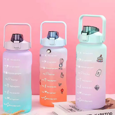 2L Portable Leakproof Plastic Shaker Bottle for Customized Color and Outdoor Sport