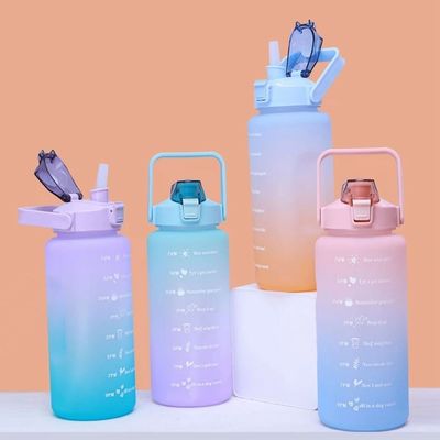 Portable Leakproof Plastic Shaker Bottle with Spring Cap and Capacity Line Advantage