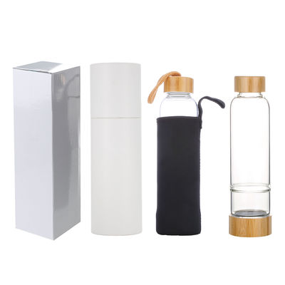 Professional Design Glass Water Bottle with Crystal and Gem Stones 500ml Capacity