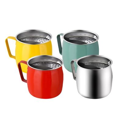 Customized Color 20oz Stainless Steel Teapots for Party Reusable Crescent Filter Fruit Teacups