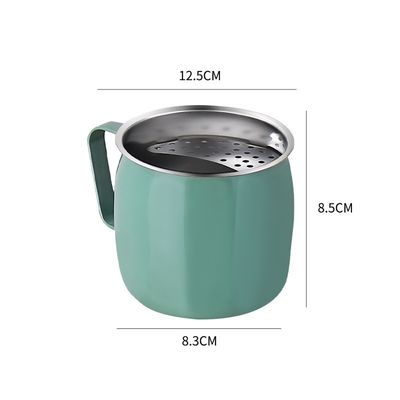 Customized Color 20oz Stainless Steel Teapots for Party Reusable Crescent Filter Fruit Teacups