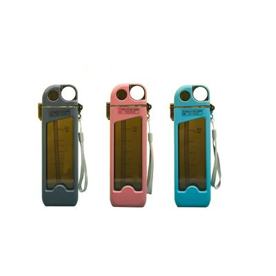 Custom Logo Sports Cup with Straw and Capacity Line 350ml Square Plastic Water Bottle