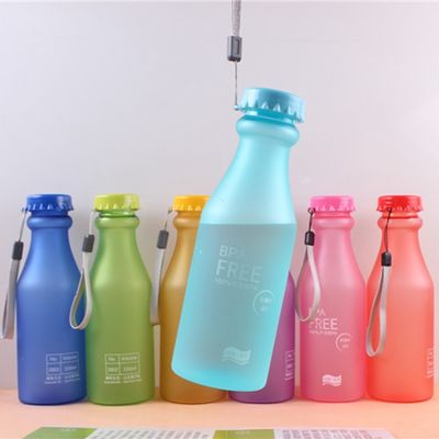 Customized Color 550ml Capacity BPA-free Sealed Portable Water Bottles for Students