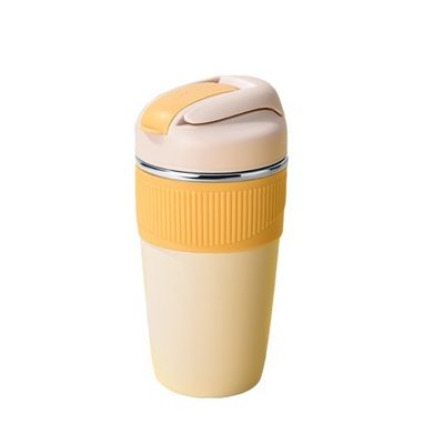 350ml 480ml Cute Double Wall Travel Mug Coffee Insulated Tumbler Vacuum Thermal Cup With Straw
