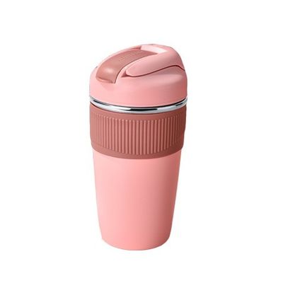 350ml 480ml Cute Double Wall Travel Mug Coffee Insulated Tumbler Vacuum Thermal Cup With Straw