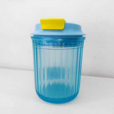 High Temperature Straight Drink Tritan Plastic Cup WITH LID for Coffee Mugs and Gifts