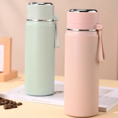 Contemporary Design Custom BPA Free Vacuum Double Wall Sport Water Bottle With Handle
