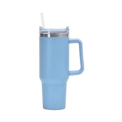 Stainless Steel 20oz Insulated Tumbler Travel Coffee Mug with Straw and Custom Logo