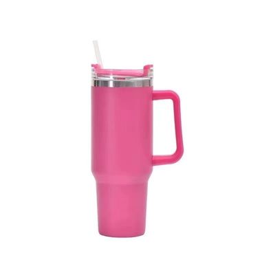 Customizable Color 304 Stainless Steel Cup with 350g Capacity Handle Lid and Straw