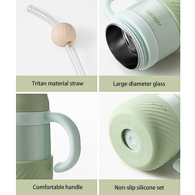 Take Your Drinks Anywhere With HANDGRIP Stainless Steel Vacuum Flask Cup And Flip Lid