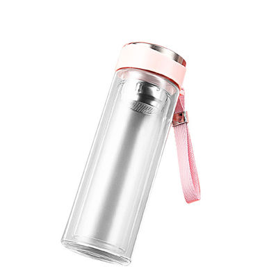 Family-Friendly Clear Glass Sublimation Skinny Double No Leak Coffee Tumbler with Lid