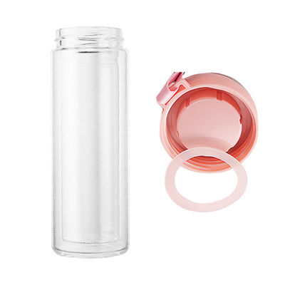 Family-Friendly Clear Glass Sublimation Skinny Double No Leak Coffee Tumbler with Lid