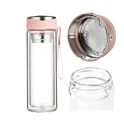 Family-Friendly Clear Glass Sublimation Skinny Double No Leak Coffee Tumbler with Lid