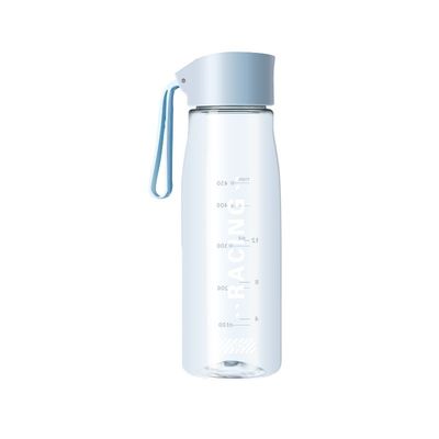 Stocked 500ml 650ml Custom Logo Transparent Eco-friendly Student Water Bottles for Travel