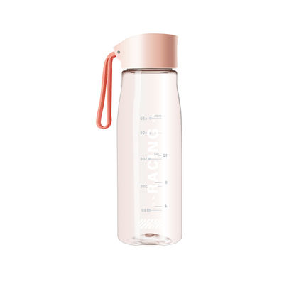 Stocked 500ml 650ml Custom Logo Transparent Eco-friendly Student Water Bottles for Travel