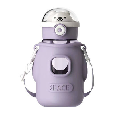 Student Water Bottle for Students Body Material Tritan Suction Mouth Three-Piece Set
