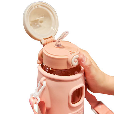 Student Water Bottle for Students Body Material Tritan Suction Mouth Three-Piece Set