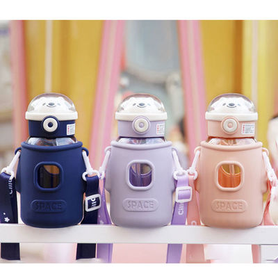 Student Water Bottle for Students Body Material Tritan Suction Mouth Three-Piece Set