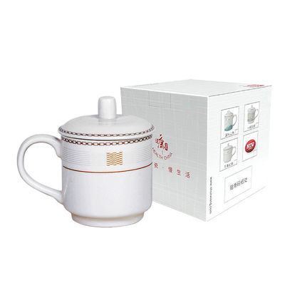 Bulk Novelty Ceramic Handmade Light Colors Grandpa Mug with Lid Hand Grip Coffee Mug