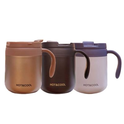 350ml 500ml Ceramic Coffee Custom Logo Portable Tea Mug With Handle in Customized Color