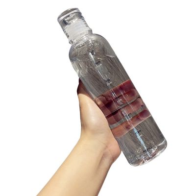Outdoor Camp Essential 500ml Leakproof Plastic Water Bottle with Time Scale and BPA Free
