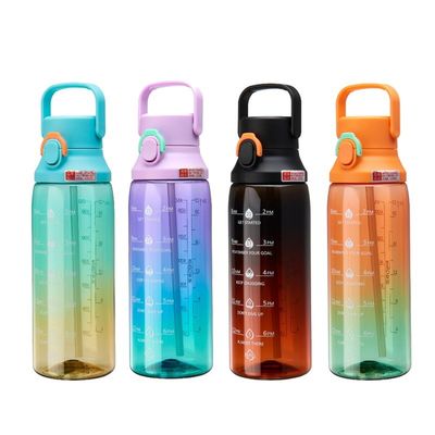 Modern Design Style 750ml Capacity Suction Cap Sport Kettle with Handle and Straw