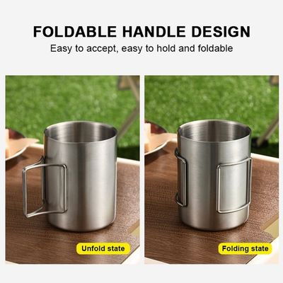 Simple Design Stainless Steel Water Cup for Camping Customized Color and Multi-capacity